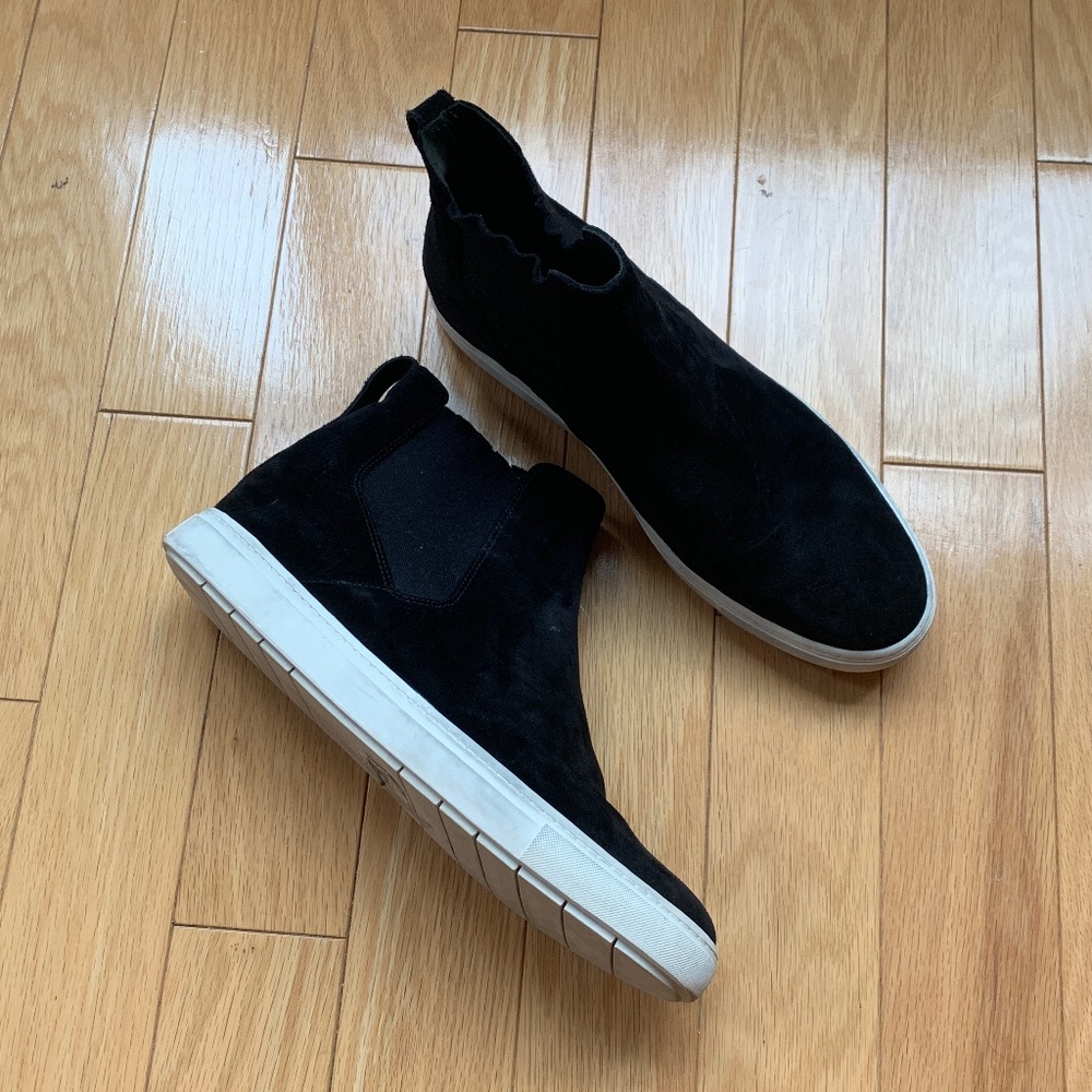 Vince High Top Suede Sneakers